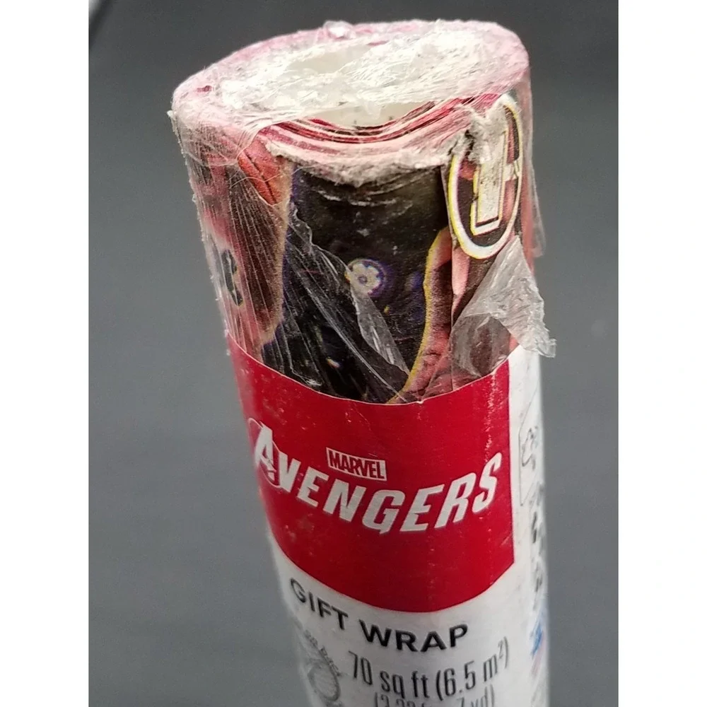 Vintage‎ Marvel Avengers Gift Wrap USA Sealed 70sqft